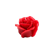 Vela Flor Rosa Roja MEDIANA